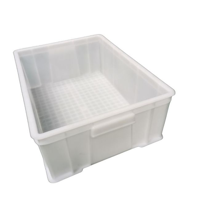 Small White Plastic Crate