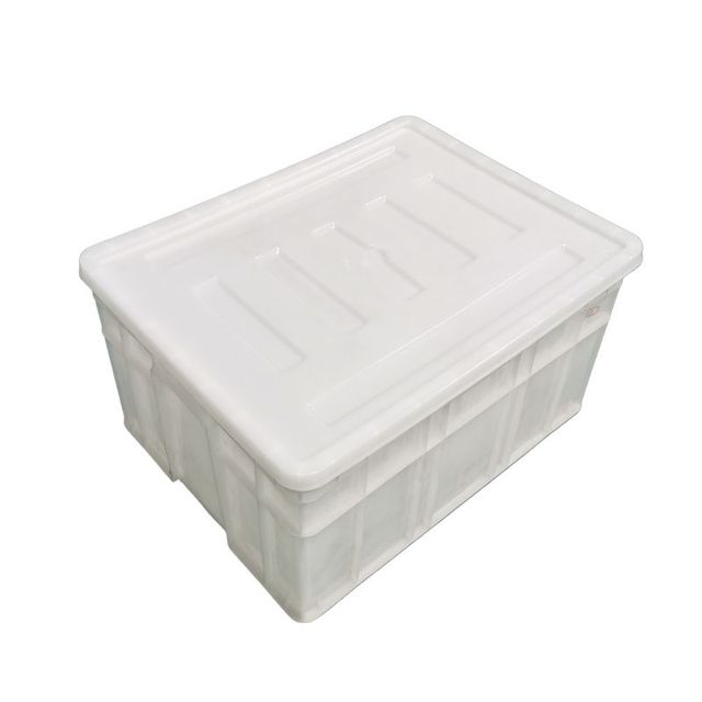 No 3 Heavy-Duty Plastic Turnover Crate with Optional Lid